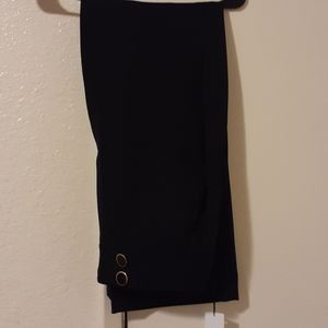 Calvin Klein Petite High Rise Buttoned Pants